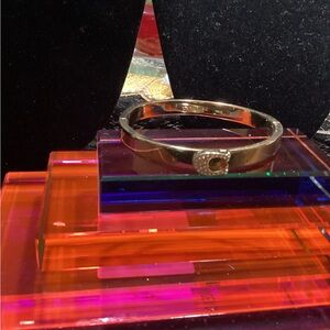 SALE‼️N/O. NWOT Coach Gold Bangle Bracelet with Crystal Accent